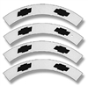 1955 Chevy Bel Air Hubcap Decals, White