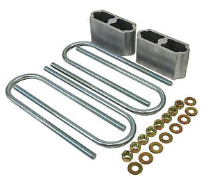 1955 1956 1957 Chevy Woody's Hot Rodz Leaf Spring Lowering Block kit - 1" Drop