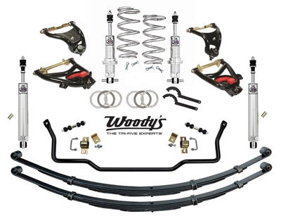 1955 1956 1957 Chevy Woody's Hot Rodz Ultimate Leaf Spring Suspension Package (O/S)