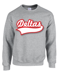 Crewneck Sweatshirt with Baseball Script