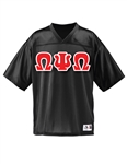 Football Jersey with 4.5-Inch Greek Letters