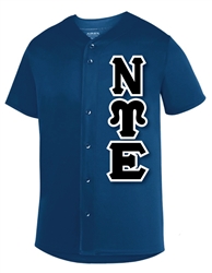 Micro Mesh Baseball Jersey</b> with 4.5-Inch Greek Letters
