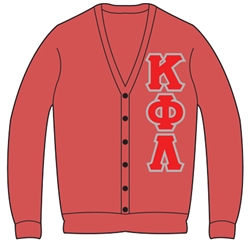 Cardigan with 4.5-Inch Greek Letters