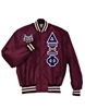 PREMIUM Satin Baseball Jacket</b> with Double Layer <b>4.5-Inch Greek Letters