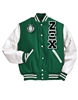 Varsity Jacket with Greek Letters and Crest