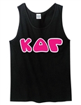 Unisex Tank Top with 4.5-Inch Greek Letters