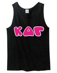 Unisex Tank Top with 4.5-Inch Greek Letters