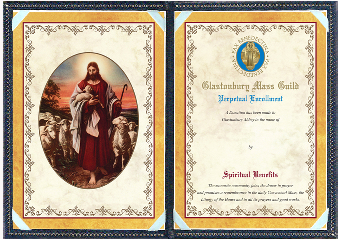 jesus the shepherd perpetual spiritual enrollment card