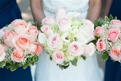 Pale Pink and White Wedding