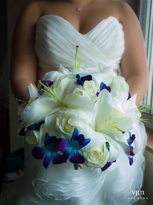 Blue and White Wedding