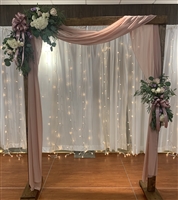 Dusty Rose Wedding Arch