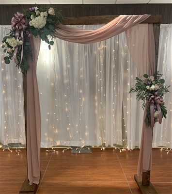 Dusty Rose Wedding Arch
