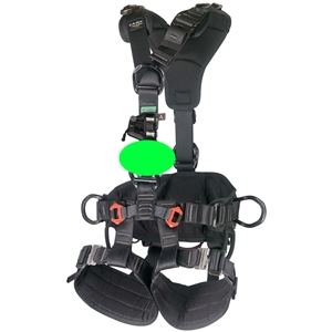 CAMP ACCESS ANSI Fullbody Rope Access Harness WITH OPG TURBO CHEST KIT Black Small - Large