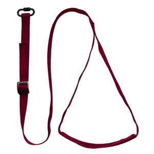 aSTEP Foot Loop For Climbing Ascenders Burgundy with screwlink