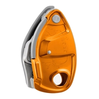 Petzl GRIGRI + assisted braking belay device with anti-panic feature