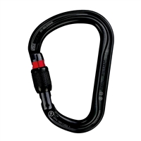 Petzl WILLIAM H-frame Black SCREWLOCK carabiner