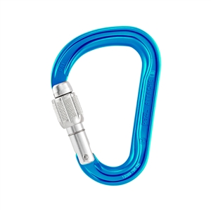 Petzl ATTACHE H-frame carabiner special edition supporting HERA Turquoise SCREW-LOCK