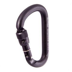 Rock Exotica Pirate Screw-Lock Black Carabiner