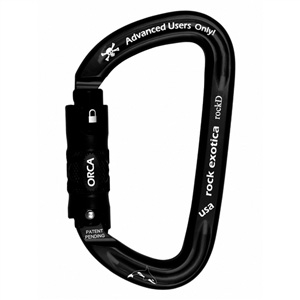 Rock Exotica rockD ORCA-Lock Black Carabiner