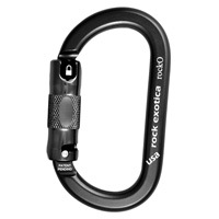 Rock Exotica rockO Auto-Lock Black Carabiner