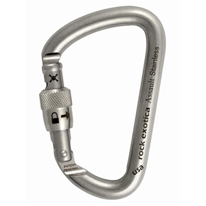 Rock Exotica Assault Stainless Screw-Lock Carabiner C4SS