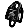 Rock Exotica Machined Rescue Pulley Double Black  P22D-B