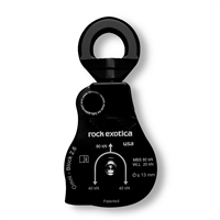 Rock Exotica Omni-Block 2.6" Single Black Pulley P55-B