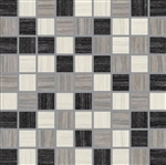 Mosaic E-Stone Mix #2 Wht/Gry/Blk 1.5" x 1.5" (12" X 12"),Suwanee, Atlanta, Johns Creek, Buford, Duluth, Gwinnett, Alpharetta, Lilburn, Roswell,Flooring, Tile, Wood, Porcelain Tile, Ceramic Tile, Mosaic Tile, Mosaic, installation product sale, happy floor