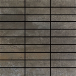 Mosaic Contempo Graphite 1.25X4 (12" X 12" Sheet) (12398) Suwanee, Atlanta, Johns Creek, Buford, Duluth, Gwinnett, Alpharetta, Lilburn, Roswell,Flooring, Tile, Wood, Porcelain Tile, Ceramic Tile, Mosaic Tile, Mosaic, installation product sale, happy floor