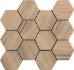 Mosaic Paint Stone Beige Hexagon 12" x 13" Sheet Suwanee, Atlanta, Johns Creek, Buford, Duluth, Gwinnett, Alpharetta, Lilburn, Roswell,Flooring, Tile, Wood, Porcelain Tile, Ceramic Tile, Mosaic Tile, Mosaic, installation product sale, happy floors, happy