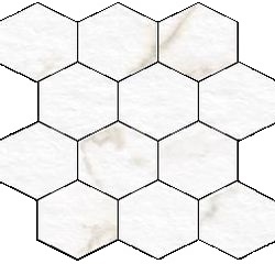 Mosaic Blast Calacatta Hexagon (12" X 12") Sheet Suwanee, Atlanta, Johns Creek, Buford, Duluth, Gwinnett, Alpharetta, Lilburn, Roswell,Flooring, Tile, Wood, Porcelain Tile, Ceramic Tile, Mosaic Tile, Mosaic, installation product sale, happy floors, happy