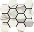 Mosaic Hexagon Italia Natural (12" x 14" Sheet) Suwanee, Atlanta, Johns Creek, Buford, Duluth, Gwinnett, Alpharetta, Lilburn, Roswell,Flooring, Tile, Wood, Porcelain Tile, Ceramic Tile, Mosaic Tile, Mosaic, installation product sale, happy floors, happy f