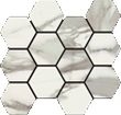 Mosaic Hexagon Italia Polished (12" x 14" Sheet) Suwanee, Atlanta, Johns Creek, Buford, Duluth, Gwinnett, Alpharetta, Lilburn, Roswell,Flooring, Tile, Wood, Porcelain Tile, Ceramic Tile, Mosaic Tile, Mosaic, installation product sale, happy floors, happy