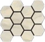 Mosaic Hex Bardiglio Crema Pol (12" x 14" Sheet) (750167), Suwanee, Atlanta, Johns Creek, Buford, Duluth, Gwinnett, Alpharetta, Lilburn, Roswell,Flooring, Tile, Wood, Porcelain Tile, Ceramic Tile, Mosaic Tile, Mosaic, installation product sale, happy floo