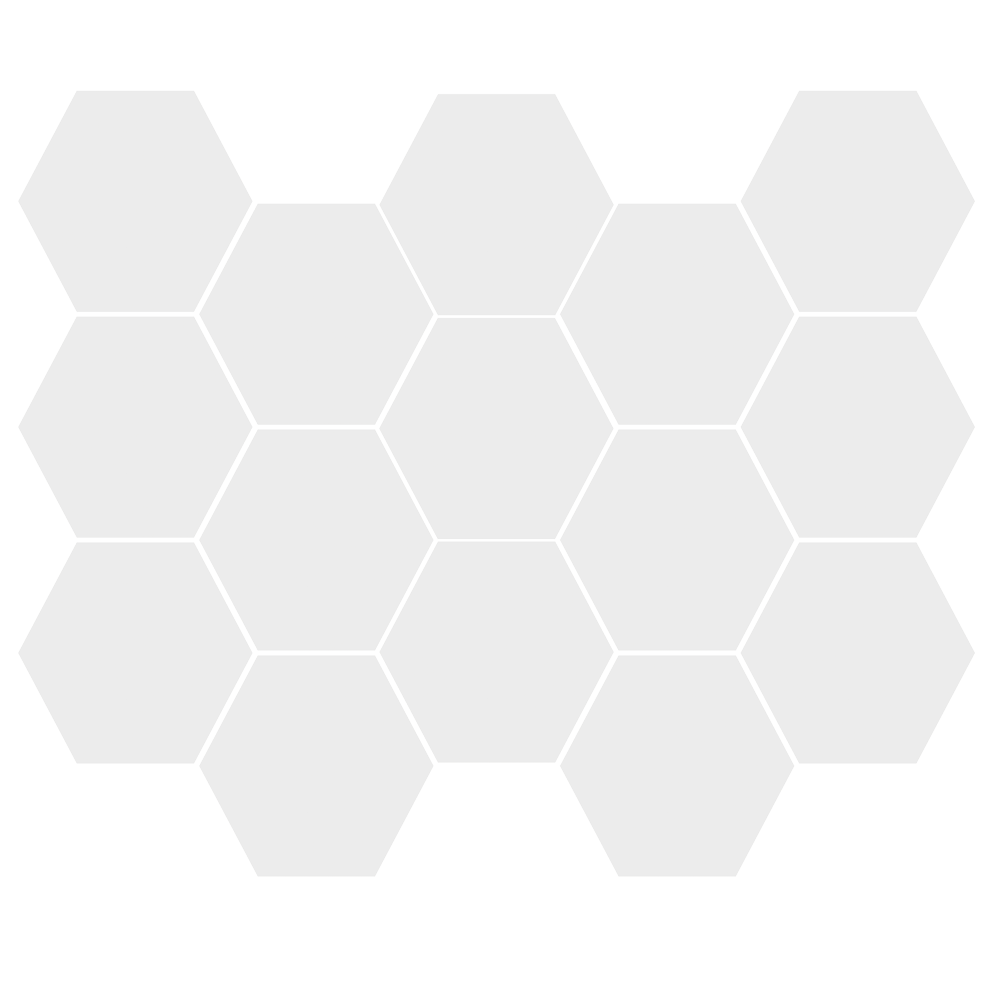 Alaska Mosaic Hexagon (10" X 14" Sheet) Glossy Suwanee Atlanta Johns Creek Alpharetta Georgia