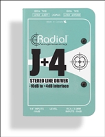 Radial J+4 Balanced -10dB to +4dB Signal Driver