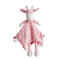 ES Kids Giraffe Cuddle Blanket Pink