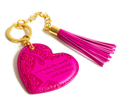 Intrinsic Heart Key Chain Mystic Pink