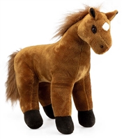 Farm Horse Plush Soft Toy - Brown