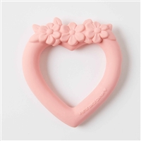 Sweet Heart Teething Ring - Pink