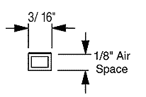 Econospace #125 1/8" <BR> (20-5 Foot Pcs - Tube)<BR> White