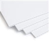 stack of white plastic corrugated sheets
