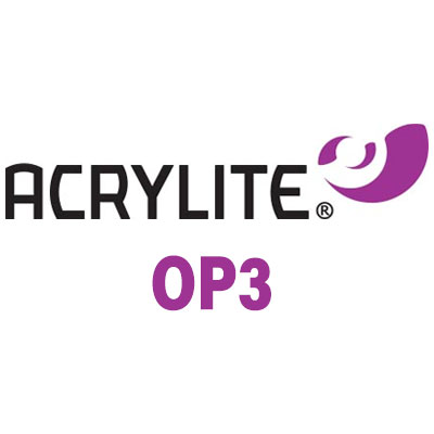 acrylite plexiglas logo with purple emblem