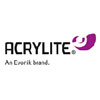 acrylite plexiglas logo with purple emblem