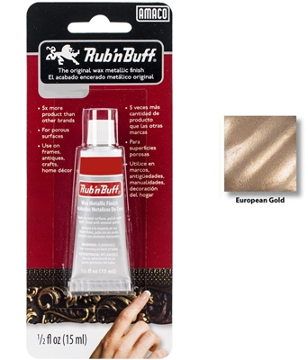 Rub n Buff-Metallic Color <BR> ( 1/2 oz. tube - European Gold )