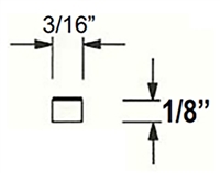 Archival Spacer<BR> Black<BR> Solid <BR> 1/8" (20-5 Foot Pcs/Bundle)