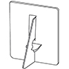 Lineco Easel Back Single Wing<BR>White 12 in.<BR>Pack of 25