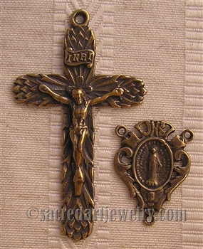 Thistles Rosary Parts - Vintage and antique rosary components in sterling silver and bronze, for your rosary beads and faith jewelry. Create magnificent rosaries, your favorite chaplets, key chains, and Catholic gifts such as rosary necklaces, bracelets,