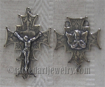 Gothic Rosary Parts - Vintage and antique rosary components in sterling silver and bronze, for your rosary beads and faith jewelry. Create magnificent rosaries, your favorite chaplets, key chains, and Catholic gifts such as rosary necklaces, bracelets, an