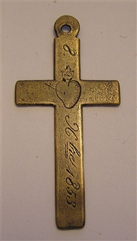 Simple Nuns Cross 2"- Catholic religious medals and cross necklaces and in authentic antique and vintage styles with amazing detail. Big collection of crosses, medals and a variety of chains to create your custom look. In true bronze and sterling silver.